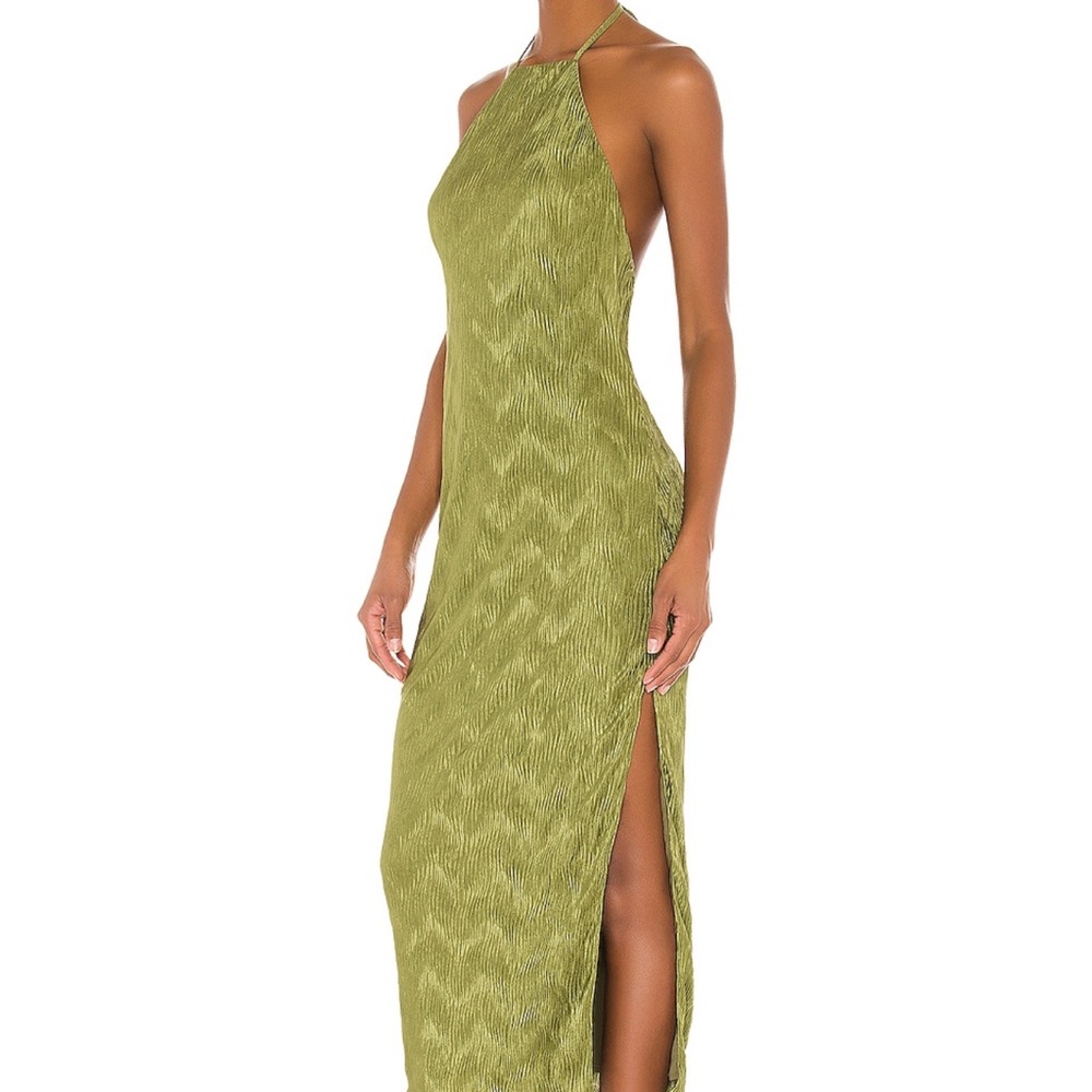House of Harlow 1960 Backless Olive Dress